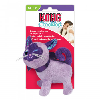 Игрушка KONG для кошек Crackles Кошка, с эффектом хруста, с кошачьей мятой