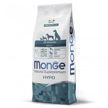 Monge Dog Speciality Hypo корм с лососем и тунцом для взрослых собак всех пород 12 кг