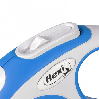 flexi рулетка NEW LINE Comfort XS (до 8 кг) трос 3 м серый/синий
