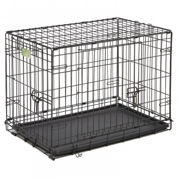 Клетка MidWest iCrate для собак 76х48х53h см, 2 двери, черная