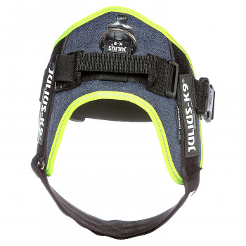 JULIUS-K9 шлейка для собак IDC®-Powerharness 3 (82-115см/ 40-70кг), джинса-зеленый неон