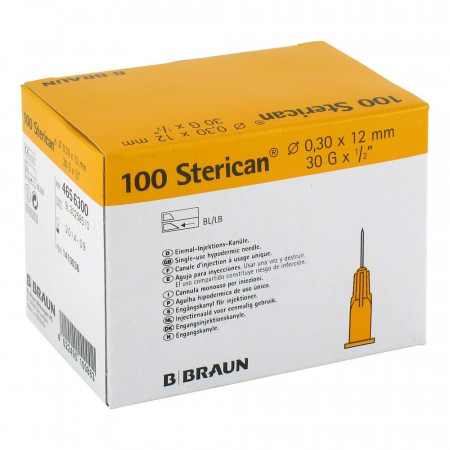 B.Braun Игла пункционная Стерикан 30G/0.30 мм, 12 мм (упак 100 шт)