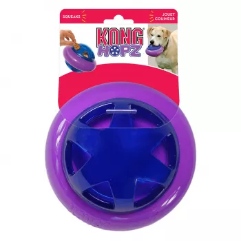 Игрушка Kong Hopz для собак, мяч для лакомств, с пищалкой