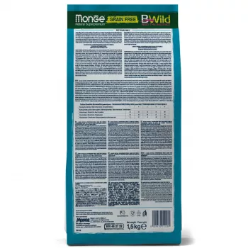 Monge Cat BWild GRAIN FREE беззерновой корм из тунца для стерилизованных кошек 1,5 кг