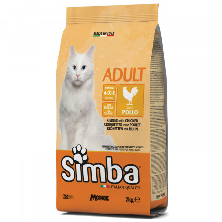 Simba Cat корм для кошек с курицей 2 кг