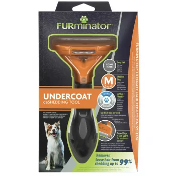 Фурминатор FURminator M для средних собак с длинной шерстью