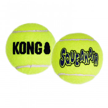 Игрушка KONG для собак Air "Теннисный мяч" маленький (в упаковке 3 шт.), 5 см