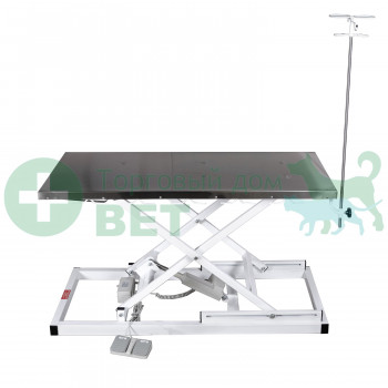 ТД ВЕТ Стол VETBOT-72.1300 без слива, со штативом, электр., 1300x600x(260-1050)h мм (каркас белый, пульт ручной)