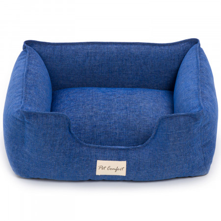 Лежанка Pet Comfort для кошек и собак мелких пород, Alpha Mirandus 38 размер S 50х60 см, синий