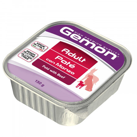 Gemon Dog консервы для собак паштет говядина 150г
