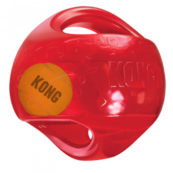 Игрушка KONG для собак Джумблер Мячик, размер L/XL, 18 см синтетическая резина, цвета в ассортименте