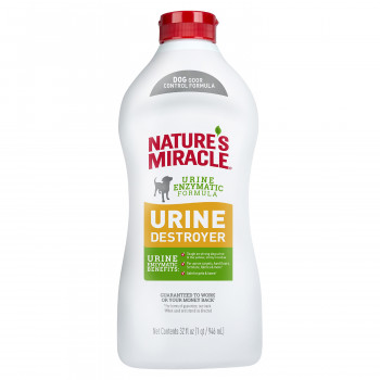 Уничтожитель пятен, запахов и осадка от мочи собак  Nature's Miracle Urine Destroyer 945 мл