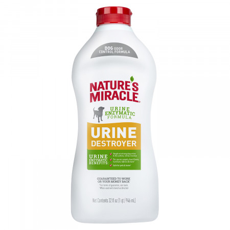 Уничтожитель пятен, запахов и осадка от мочи собак  Nature's Miracle Urine Destroyer 945 мл