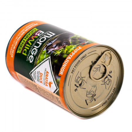 Monge Dog BWild GRAIN FREE Puppy&Junior беззерновые консервы из утки с тыквой и кабачками для щенков всех пород 400г