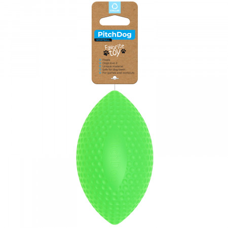 PitchDog SPORTBALL игровой мяч-регби для апортировки 9 см, зеленый
