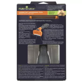 Фурминатор FURminator M для средних собак с длинной шерстью