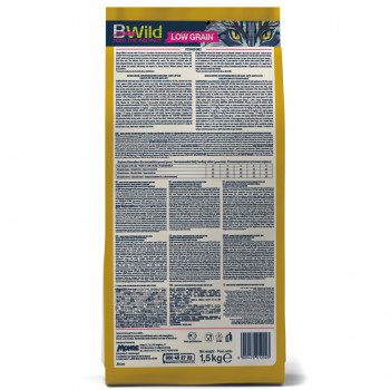 Monge Cat BWild LOW GRAIN низкозерновой корм из мяса зайца для взрослых кошек 1,5 кг