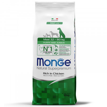 Monge Dog Maxi корм для щенков крупных пород 12 кг