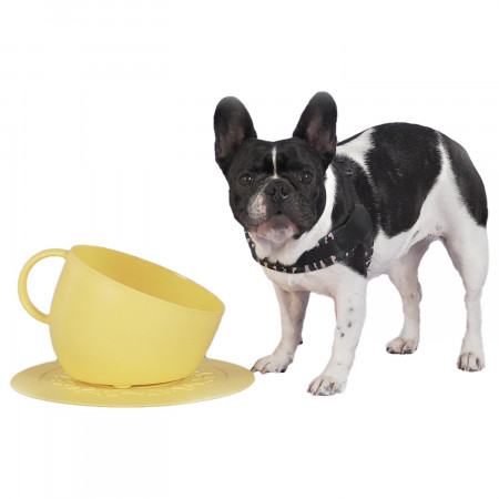 United Pets чашка 2,5 л Kit CUP + коврик 35 см, желтые