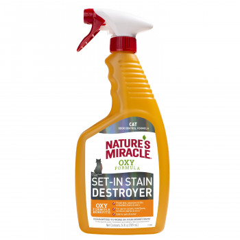 Уничтожитель пятен и запахов от кошек Nature's Miracle Orange-Oxy с активным кислородом, спрей 709 мл