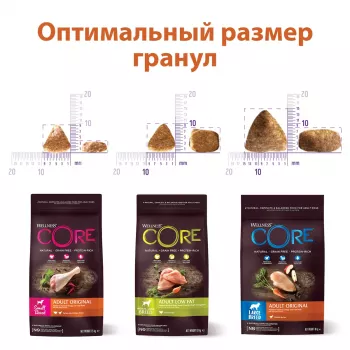 CORE Корм со сниженным содержанием жира из индейки с курицей для взрослых собак средних и крупных пород 1,8 кг
