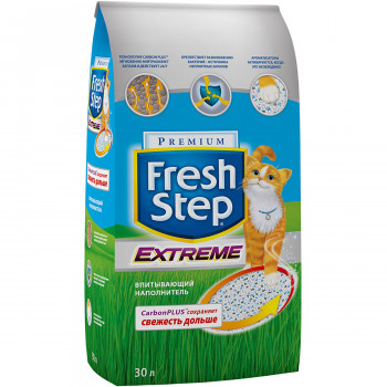 FRESH STEP Clay тройная защита, впитывающий 30 л, (15,8 кг)
