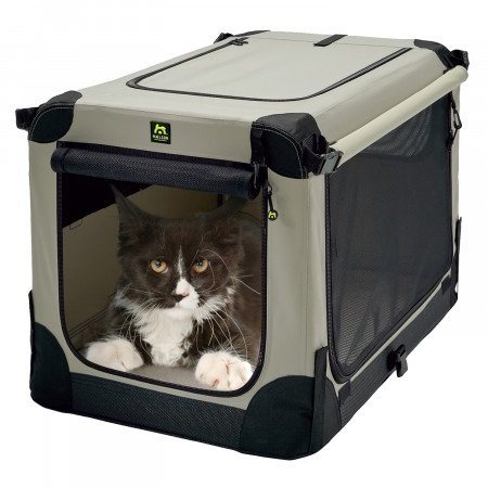Maelson тканевая клетка кемпер Soft Kennel 62x41x41 серо-кремовый