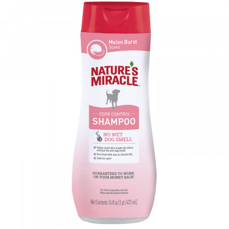 Шампунь Nature's Miracle Melon Burst Odor Control против запаха для собак с ароматом дыни, 473мл