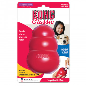 Игрушка KONG Classic для собак крупных и гигантских пород (27-41 кг), размер XL,13х8 см