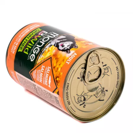 Monge Dog BWild GRAIN FREE беззерновые консервы из лосося с тыквой и кабачками для взрослых собак всех пород 400г