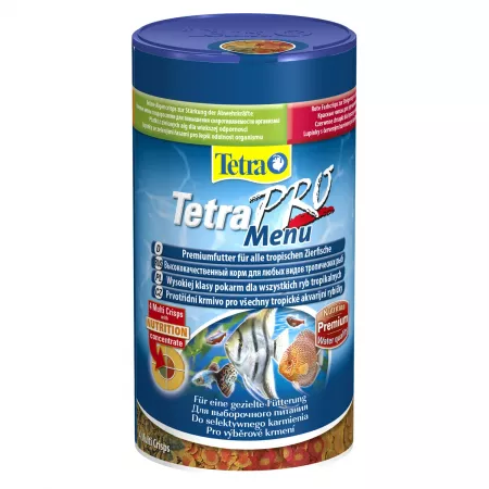 TetraPro Menu корм для всех видов рыб "4 вида" чипсов 250 мл