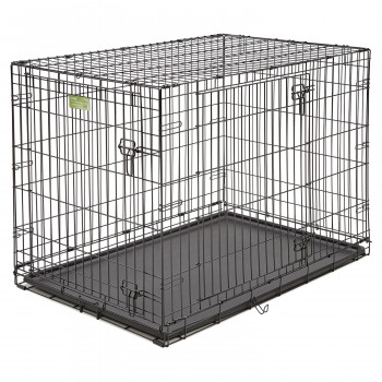 Клетка MidWest iCrate для собак 107х71х76h см, 2 двери, черная
