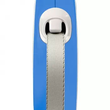 flexi рулетка NEW LINE Comfort L (до 50 кг) лента 8 м серый/синий
