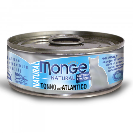 Monge Cat Natural консервы для кошек атлантический тунец 80г