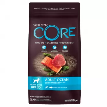 CORE Корм из лосося с тунцом для взрослых собак средних и крупных пород 1,8 кг