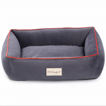 Лежанка Pet Comfort для кошек и собак миниатюрных пород, Golf Vita 01, размер XS 45х55 см, серый