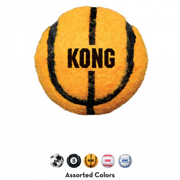 Игрушка KONG для собак Air Sport "Теннисный мяч" очень маленький (в упаковке 3 шт.), 4 см, без пищалки