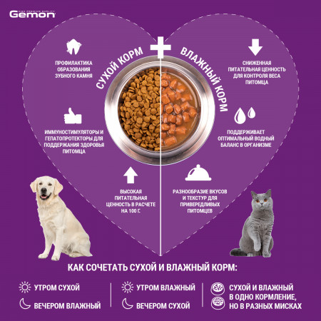 Gemon Cat Sterilised консервы для стерилизованных кошек кусочки кролика 415г
