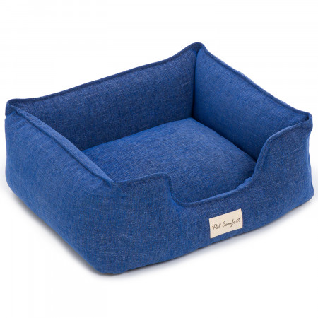 Лежанка Pet Comfort для кошек и собак мелких пород, Alpha Mirandus 38 размер S 50х60 см, синий
