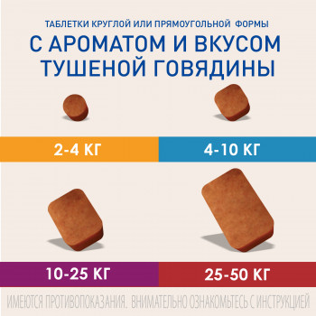 BI Фронтлайн НексгарД таблетки жевательные для собак 25-50 кг 136 мг № 3 XL
