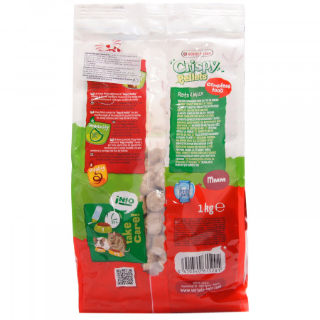 VERSELE-LAGA корм для крыс и мышей Crispy Pellets Rats & Mice гранулированный 1 кг