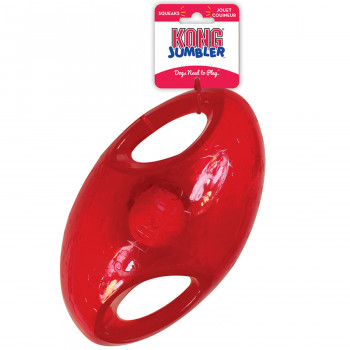 Игрушка KONG для собак Джумблер Регби, размер L/XL, 23 см синтетическая резина, цвета в ассортименте