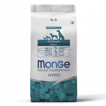 Monge Dog Speciality Hypo корм с лососем и тунцом для взрослых собак всех пород 2,5 кг