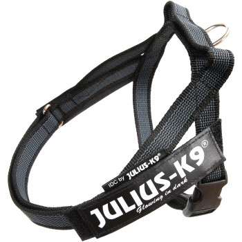JULIUS-K9 шлейка для собак Ремни Color & Gray IDC® Mini-Mini (40-49см / 4-7кг), черный