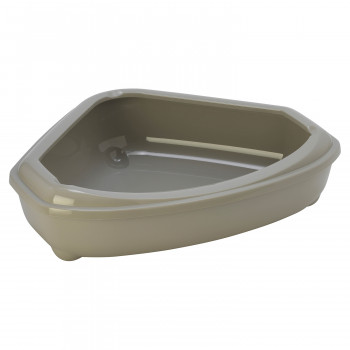 Moderna туалет-лоток угловой Corner Tray 55x45x13h см, серый