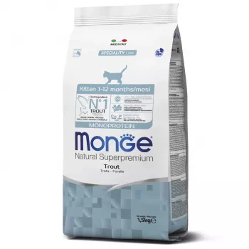 Monge Cat Monoprotein корм для котят с форелью 1,5кг