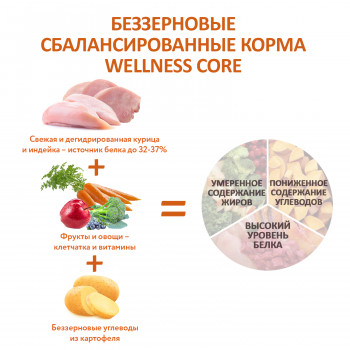 CORE Корм из индейки с курицей для взрослых собак средних пород 10 кг