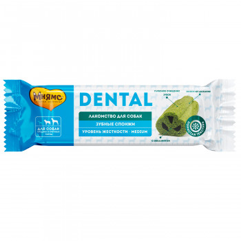 Мнямс DENTAL лакомство для собак "Зубные спонжи" с эвкалиптом 25г