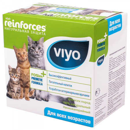 VIYO Reinforces All Ages CAT пребиотический напиток для кошек всех возрастов 7х30 мл