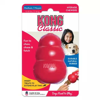Игрушка KONG Classic для собак средних пород (5-15 кг), размер M, 8х6 см